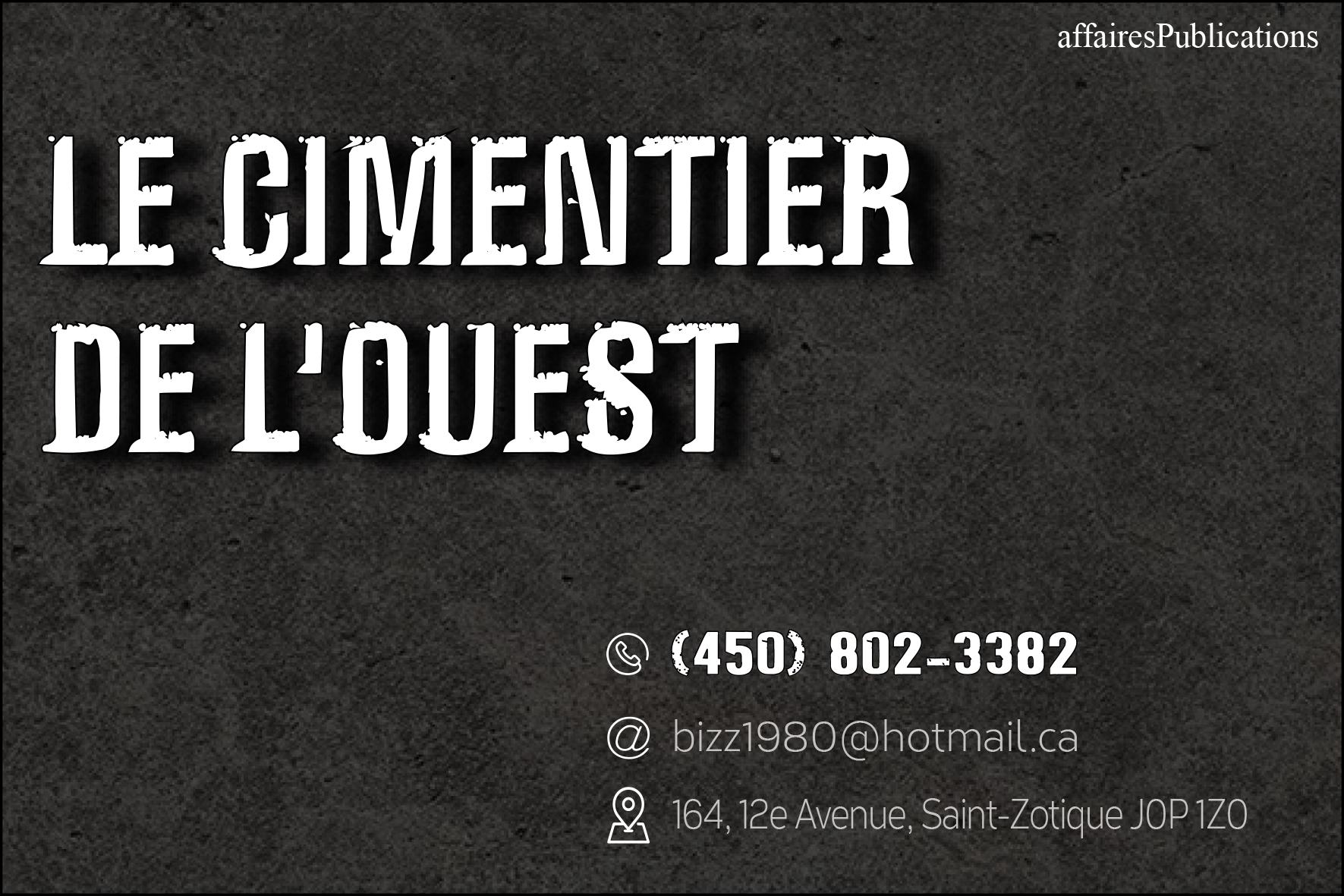 LE CIMENTIER DE L&rsquo;OUEST