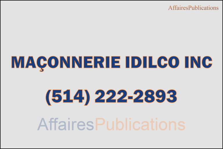 MAÇONNERIE IDILCO INC