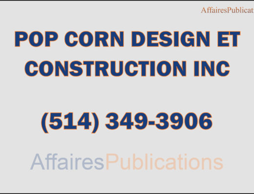 POP CORN DESIGN ET CONSTRUCTION INC