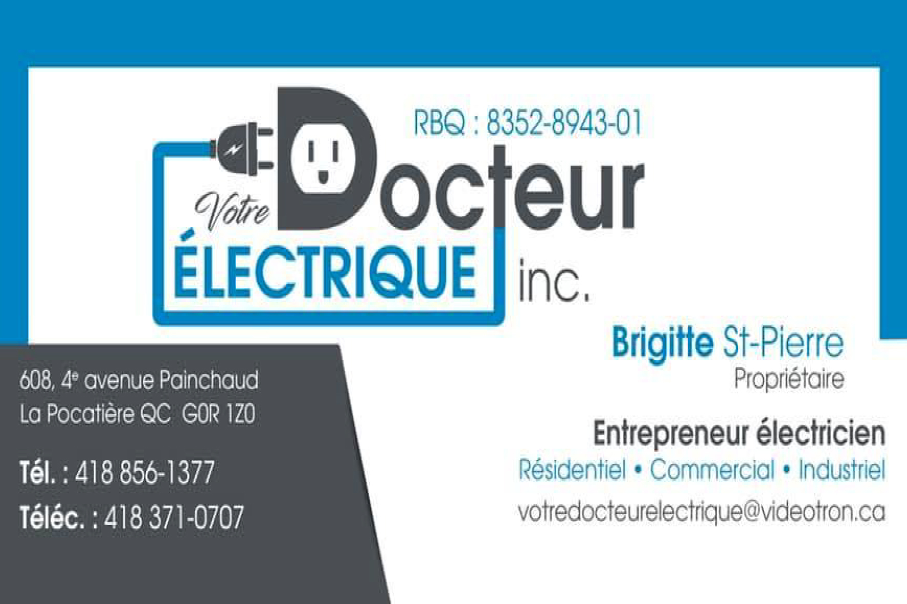 VOTRE DOCTEUR ÉLECTRIQUE INC