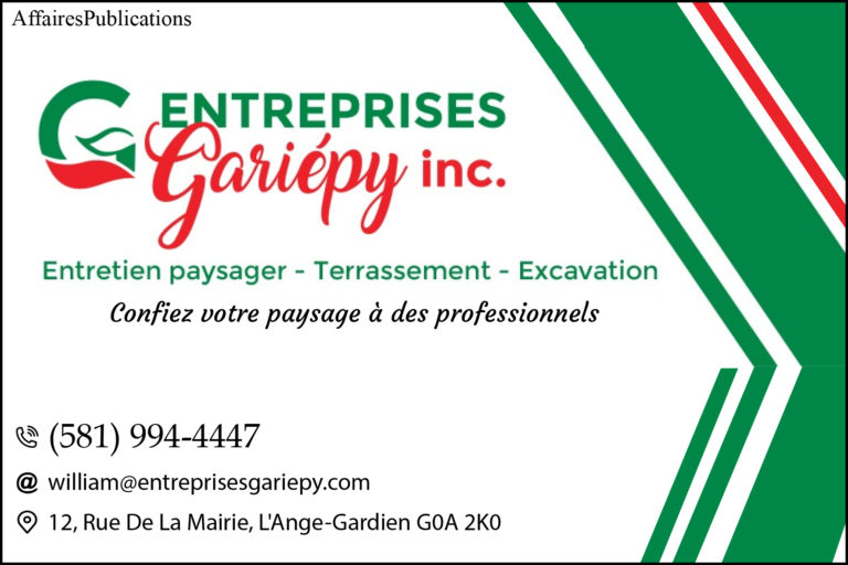 LES ENTREPRISES GARIÉPY INC
