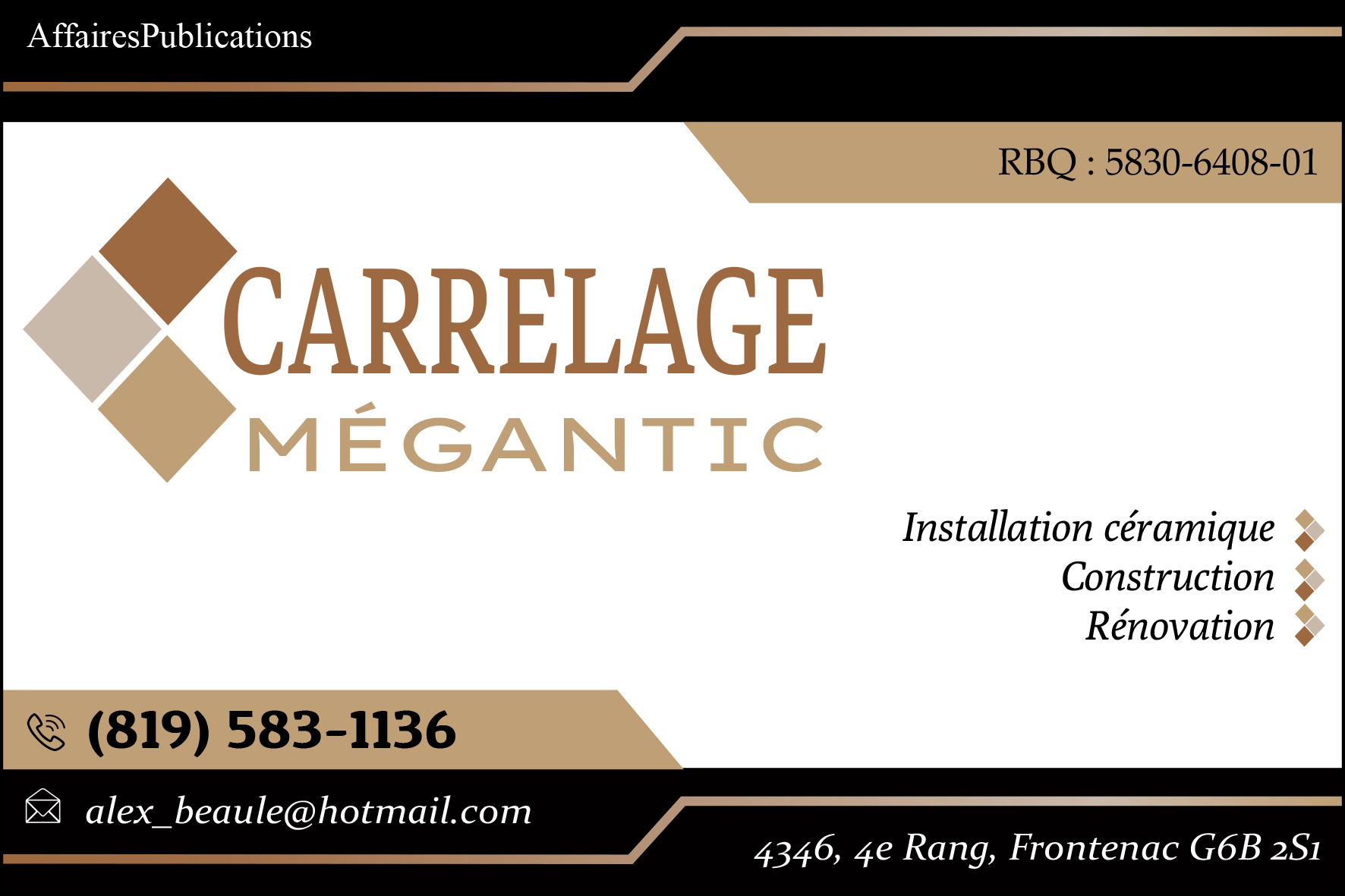 CARRELAGE MÉGANTIC INC