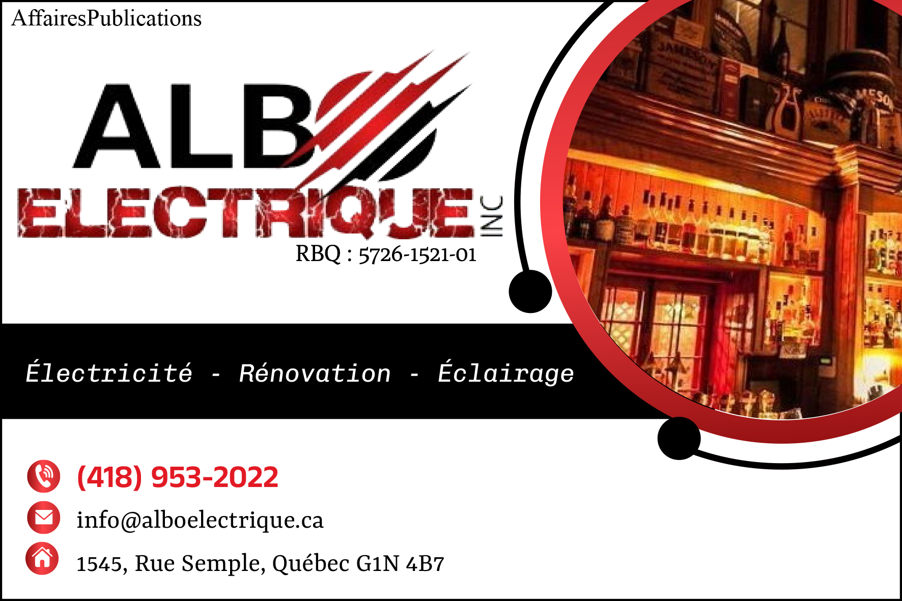 ALBO ÉLECTRIQUE INC