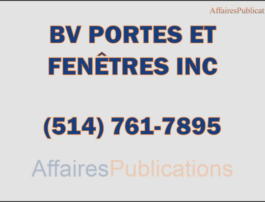 BV PORTES ET FENÊTRES INC