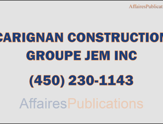 CARIGNAN CONSTRUCTION<br/>GROUPE JEM INC