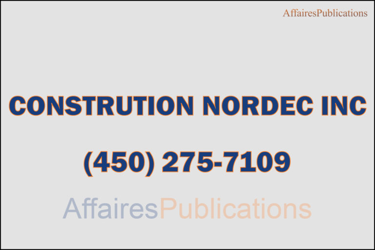CONSTRUCTION NORDEC INC