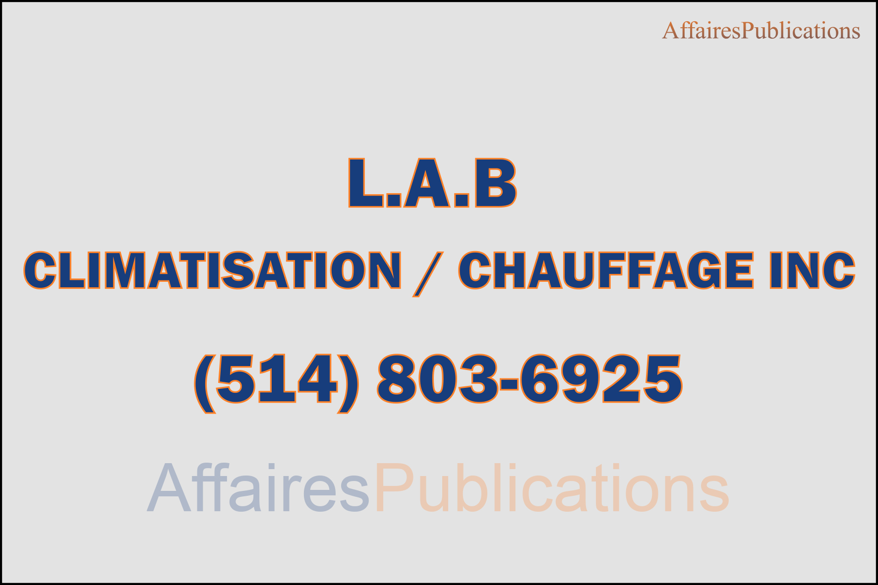 L.A.B CLIMATISATION / CHAUFFAGE