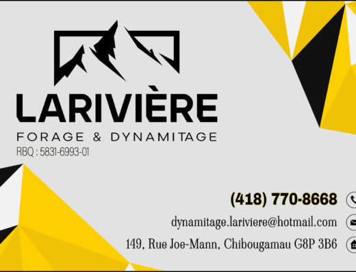 FORAGE DYNAMITAGE LARIVIÈRE