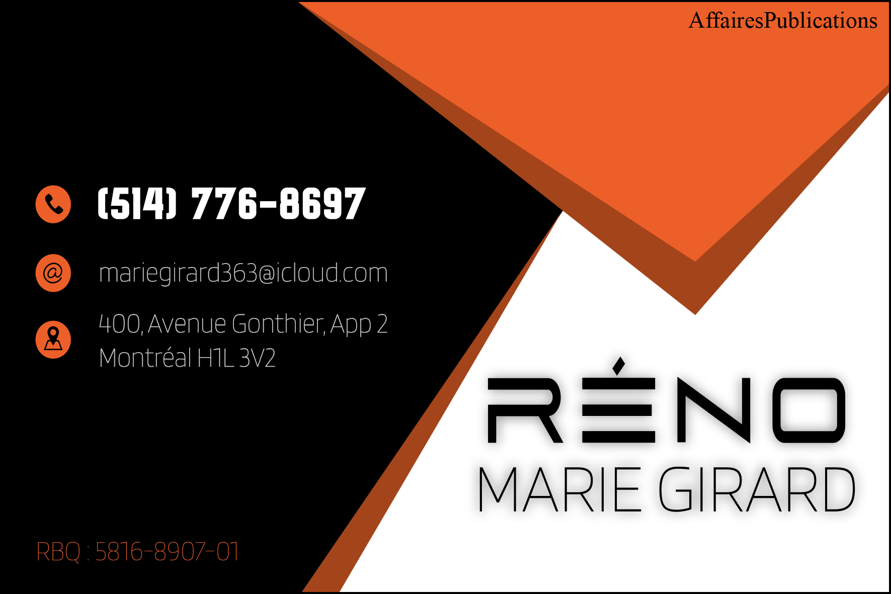 RÉNO MARIE GIRARD INC
