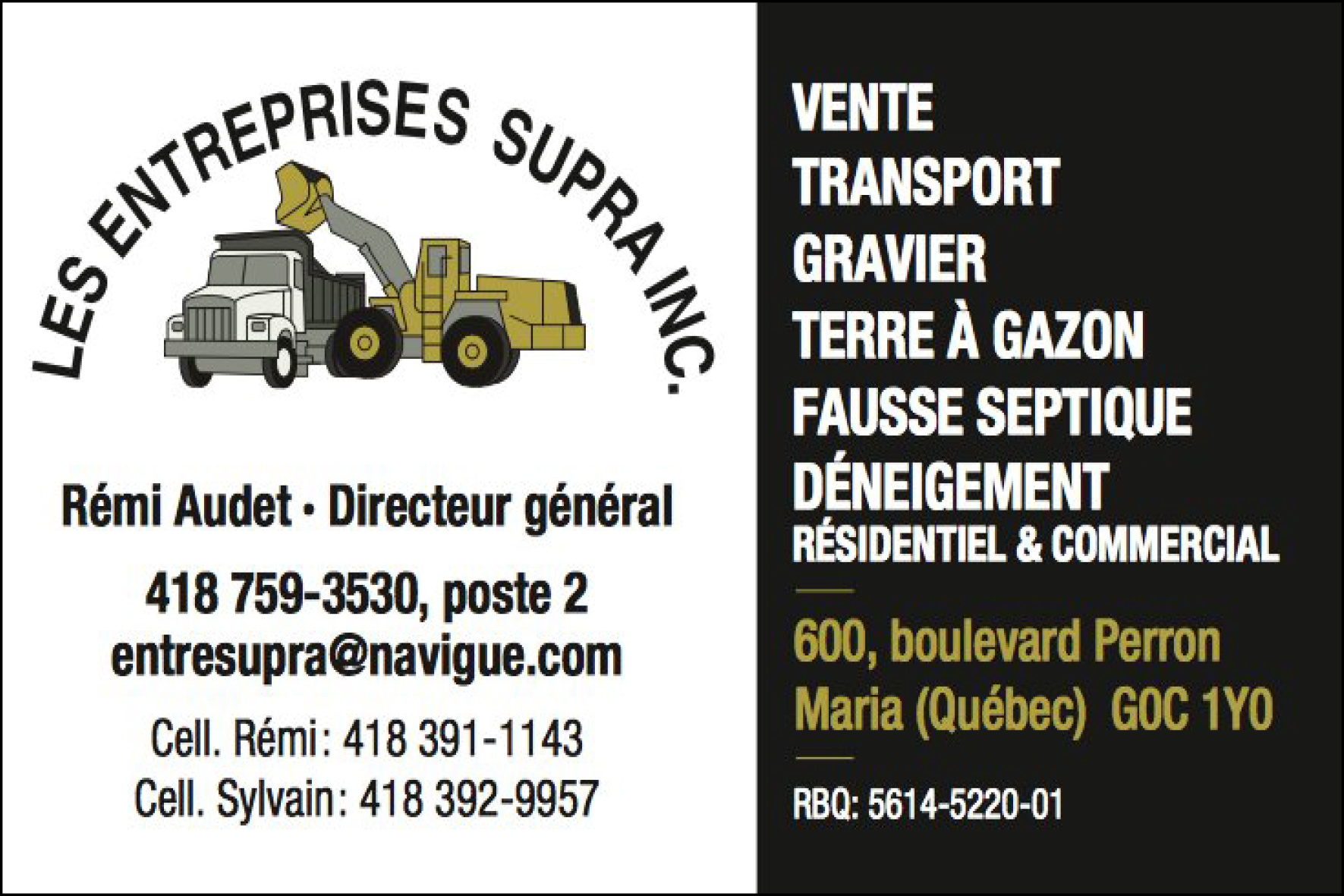 LES ENTREPRISES SUPRA INC