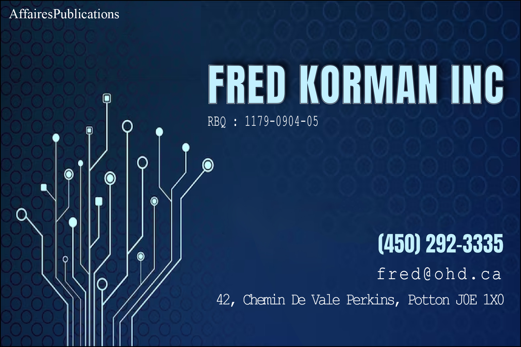 FRED KORMAN INC