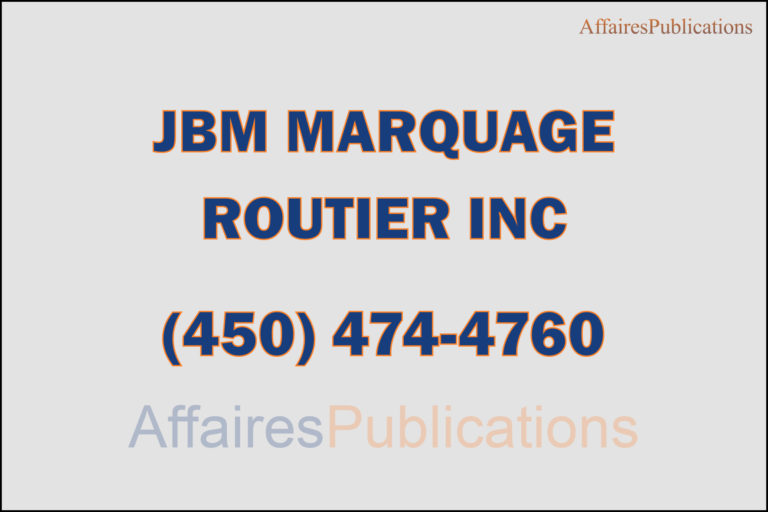JBM MARQUAGE ROUTIER INC