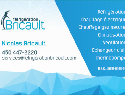 RÉFRIGÉRATION BRICAULT <br/> 9316-0349 QUÉBEC INC