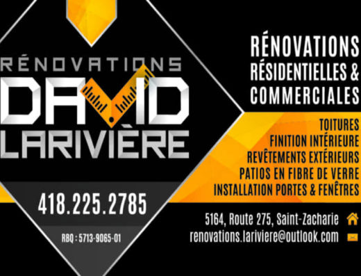 RÉNOVATIONS DAVID LARIVIÈRE <br/> 9333-4142 QUÉBEC INC