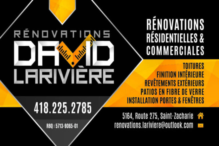 RÉNOVATIONS DAVID LARIVIÈRE <br/> 9333-4142 QUÉBEC INC