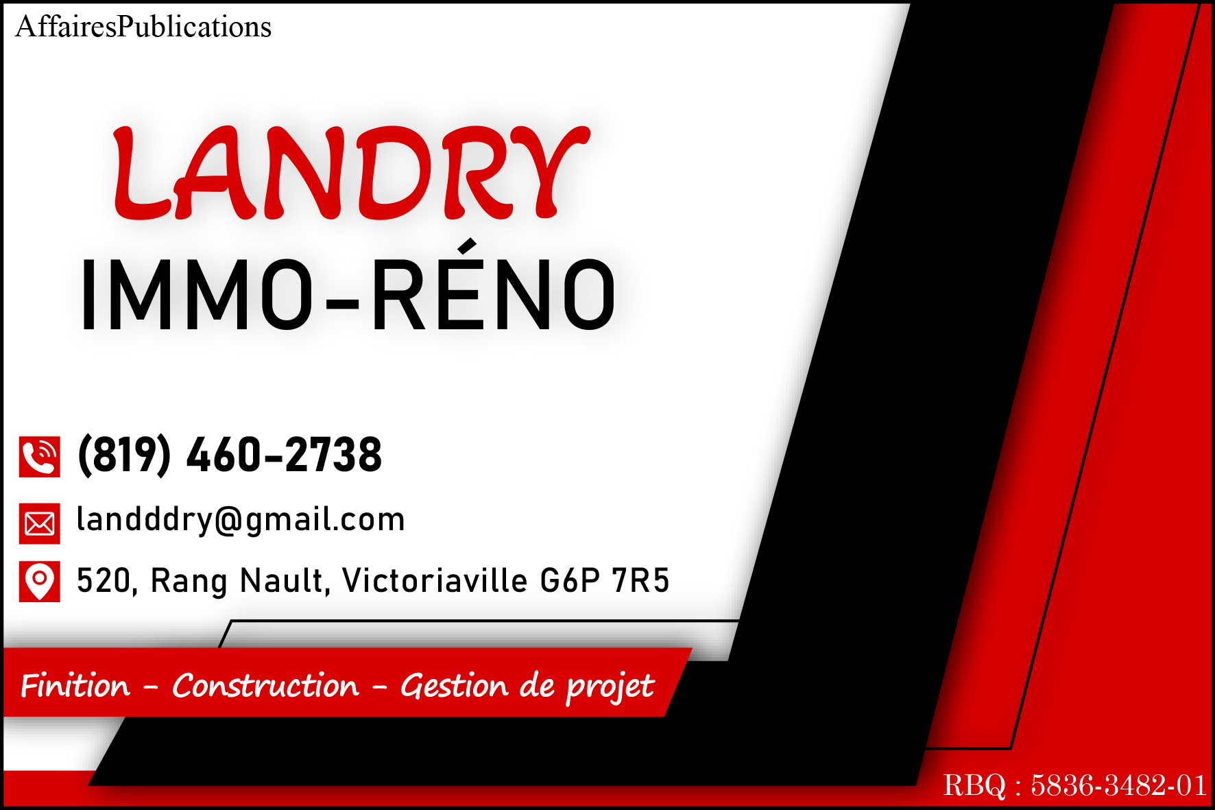 LANDRY IMMO-RÉNO INC