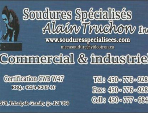 SOUDURES SPÉCIALISÉES ALAIN TRUCHON 9083-8608 QUÉBEC INC