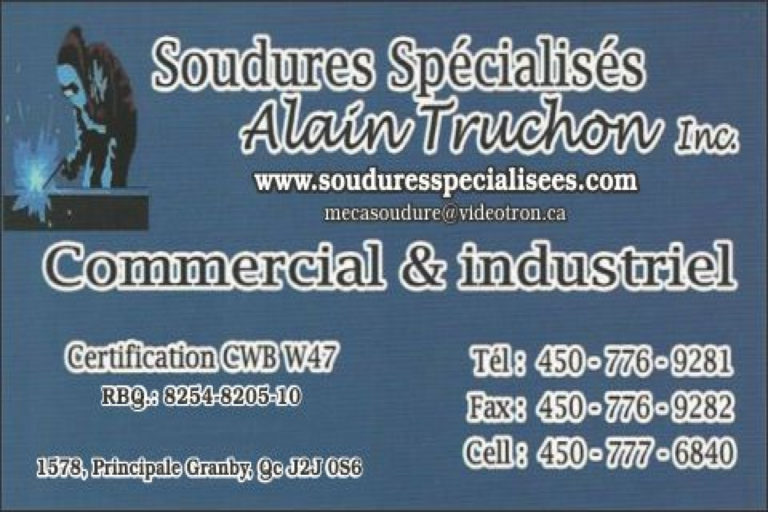 SOUDURES SPÉCIALISÉES ALAIN TRUCHON 9083-8608 QUÉBEC INC