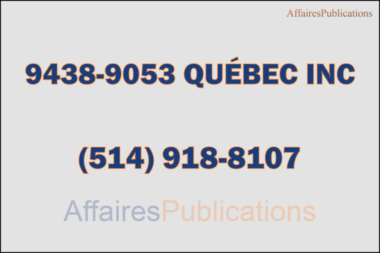9438-9053 QUÉBEC INC