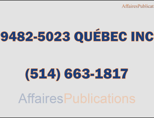 9482-5023 QUÉBEC INC