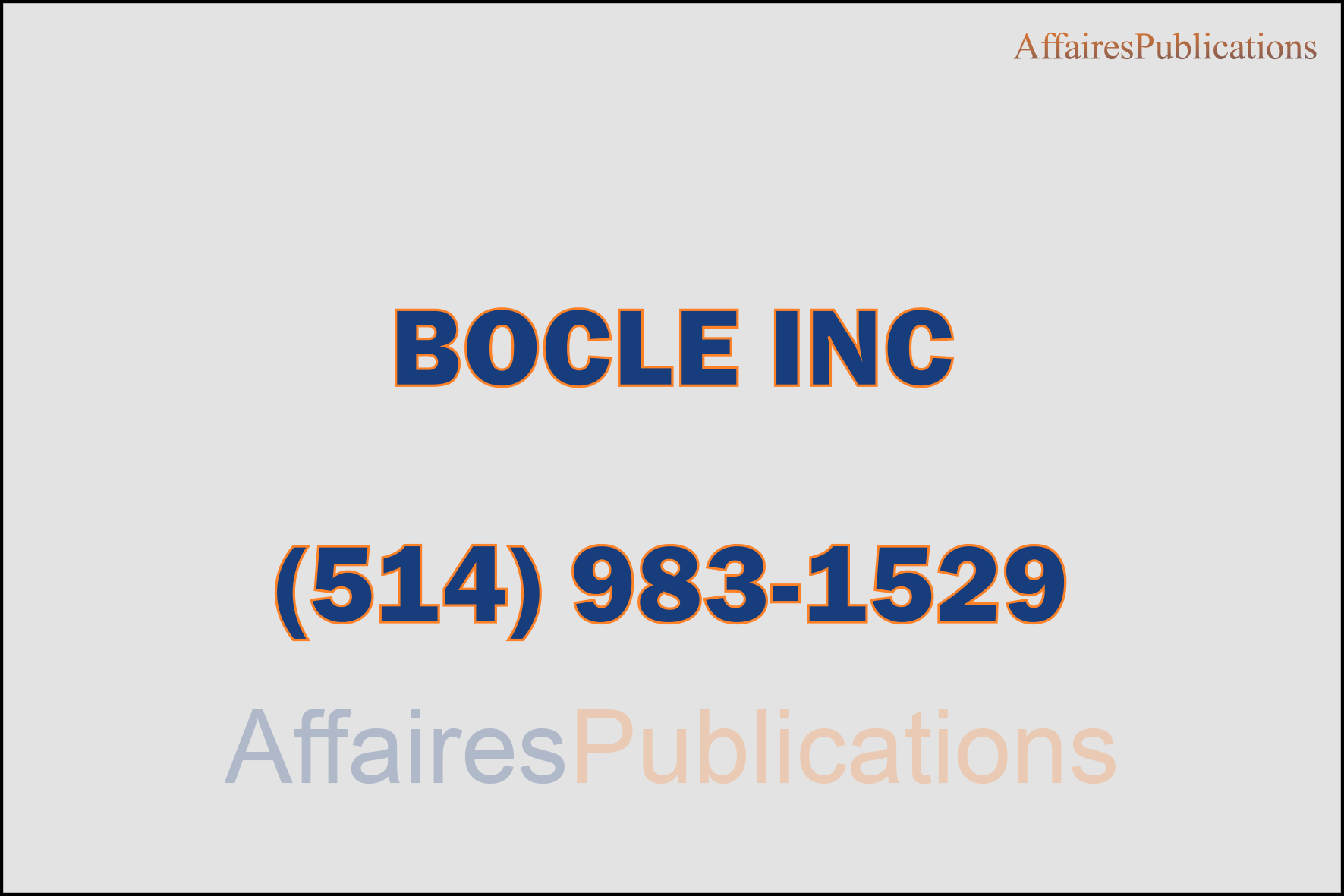 BOCLE INC
