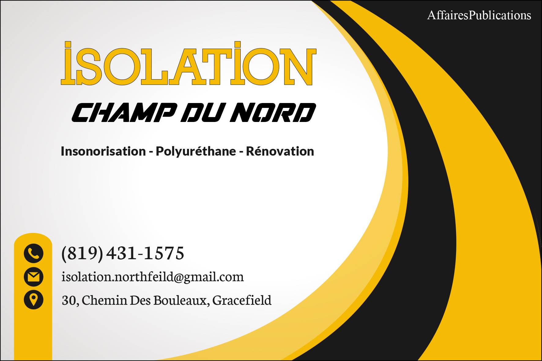 ISOLATION CHAMP DU NORD INC