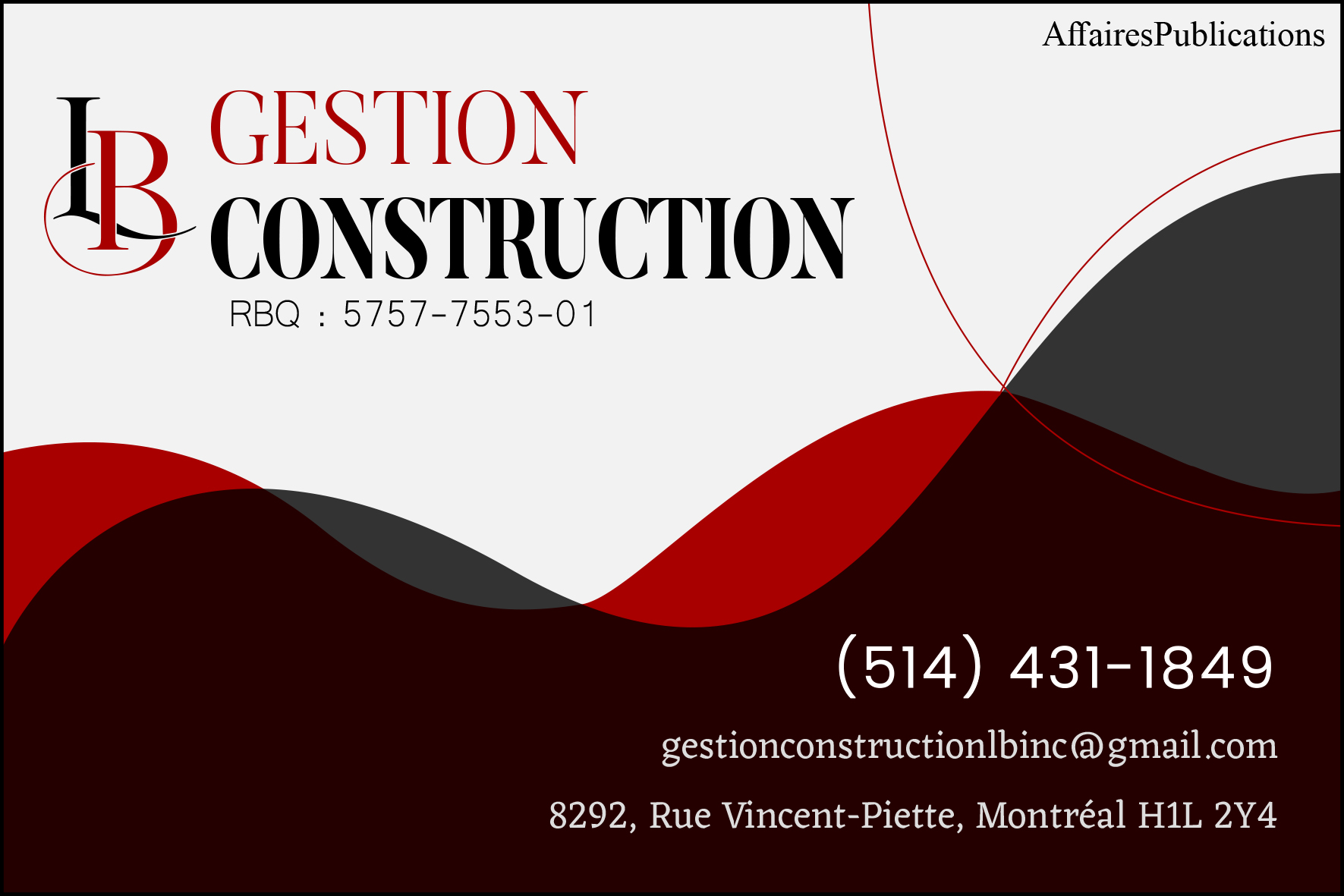 GESTION CONSTRUCTION L.B. INC