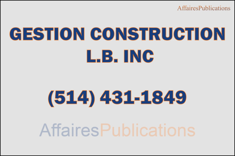 GESTION CONSTRUCTION L.B. INC