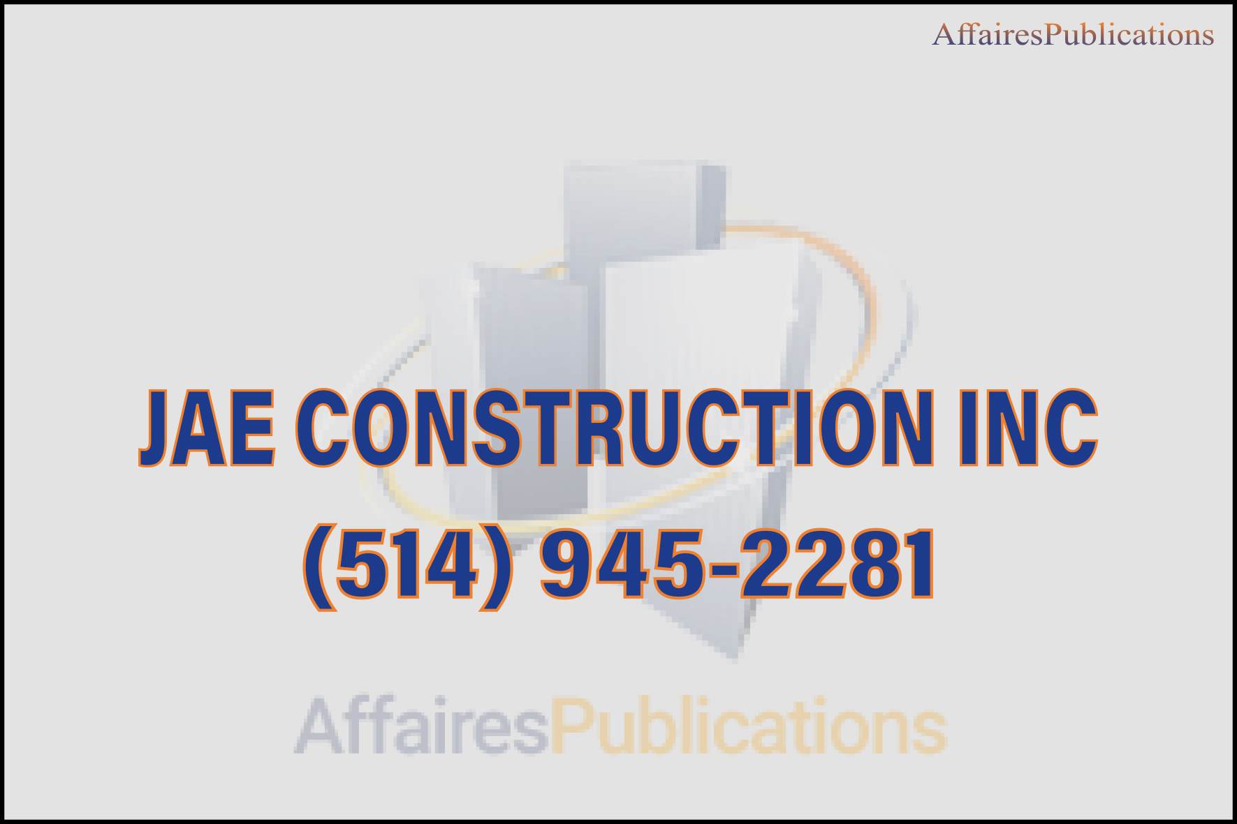 JAE CONSTRUCTION INC