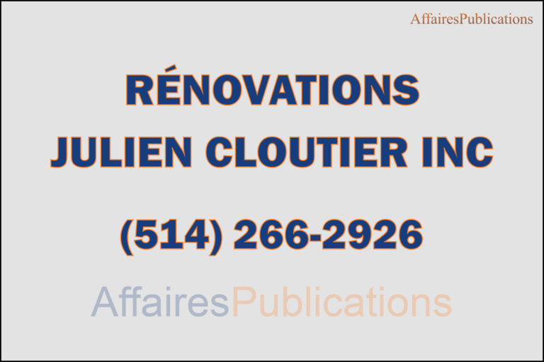 RÉNOVATIONS JULIEN CLOUTIER INC
