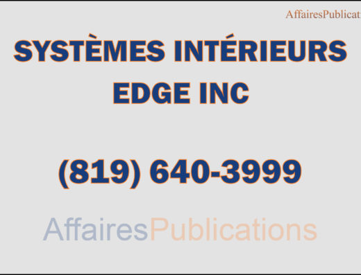 SYSTÈMES INTÉRIEURS EDGE INC