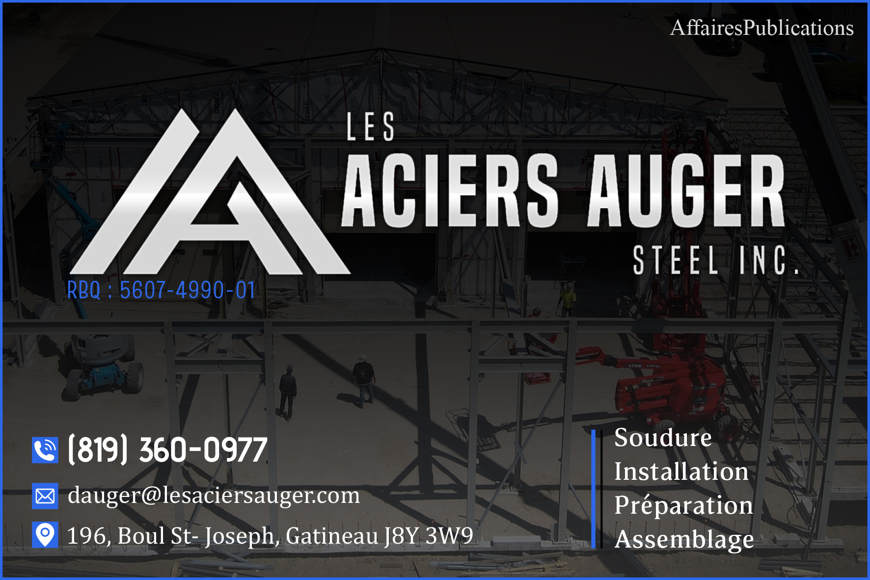 ACIERS AUGER INC