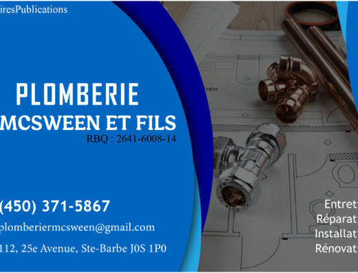 PLOMBERIE R.MCSWEEN ET FILS <br/> 2641-6008 QUÉBEC INC