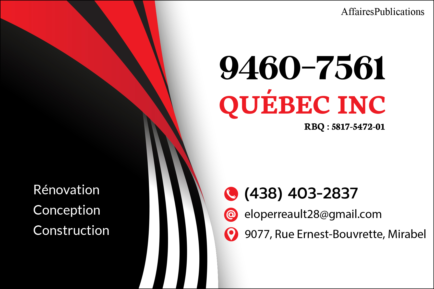 9460-7561 QUÉBEC INC