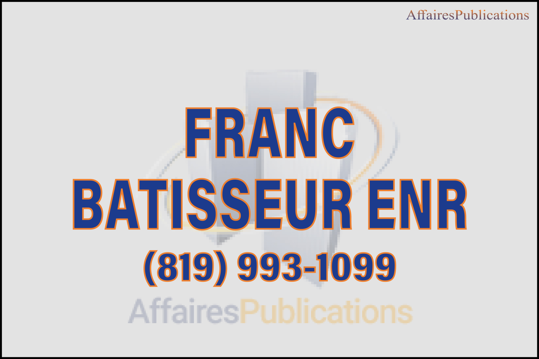 FRANC BATISSEUR ENR