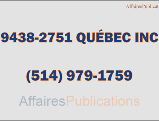 9438-2751 QUÉBEC INC
