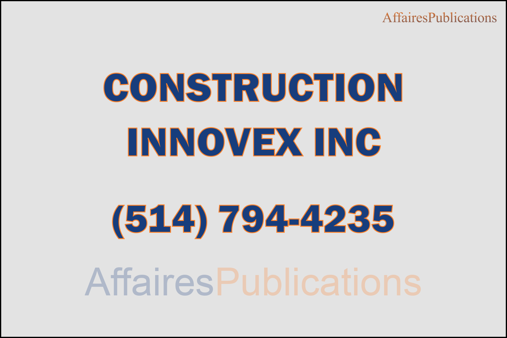 CONSTRUCTION INNOVEX INC