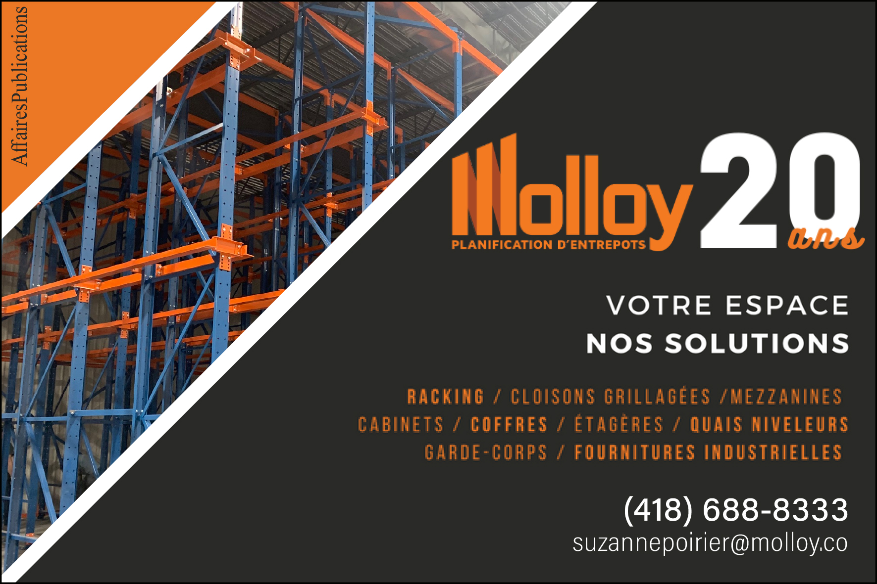 PLANIFICATION D&rsquo;ENTREPÔTS MOLLOY INC