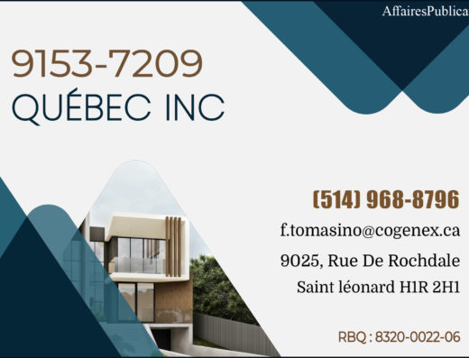 9153-7209 QUÉBEC INC
