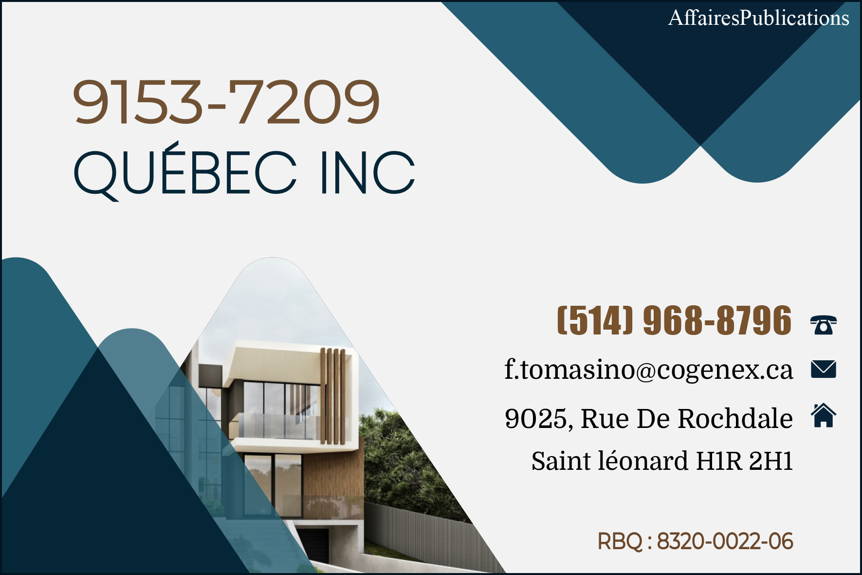 9153-7209 QUÉBEC INC