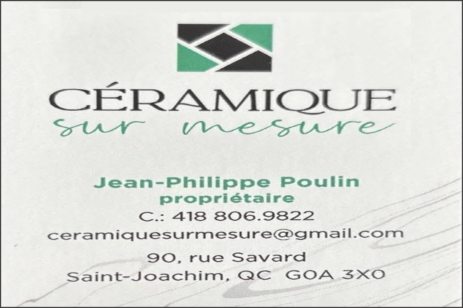 CÉRAMIQUE SUR MESURE INC