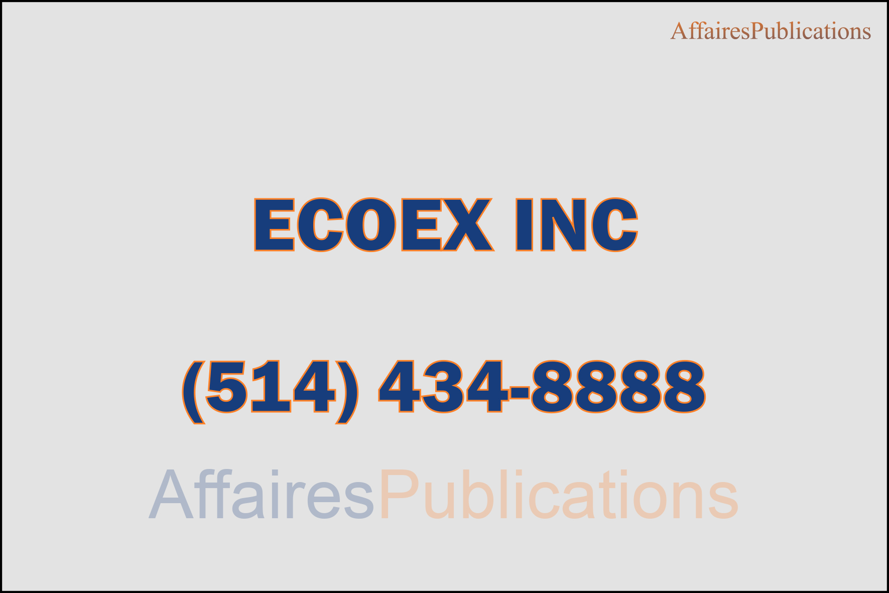 ECOEX INC