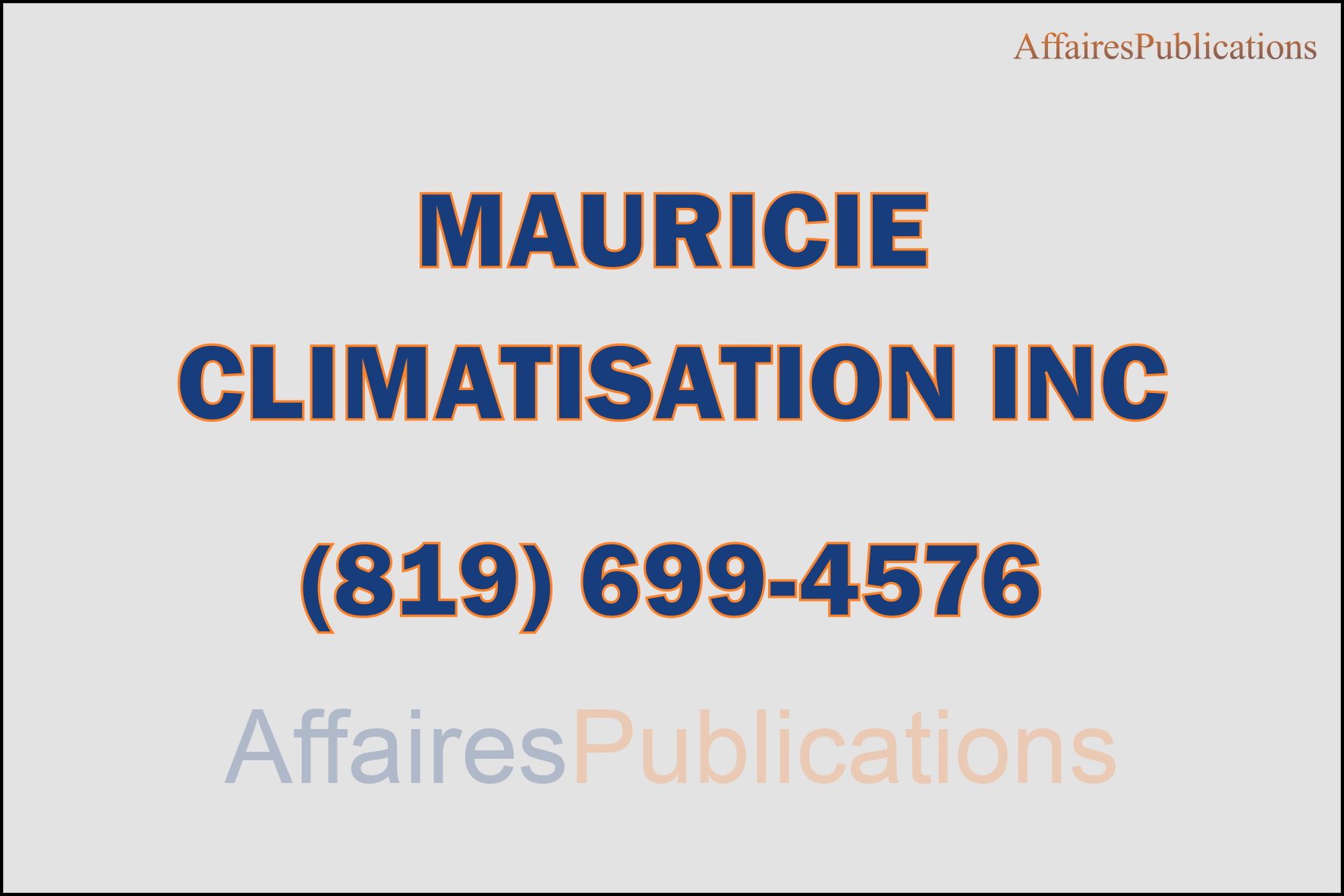 MAURICIE CLIMATISATION INC