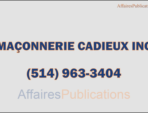 MAÇONNERIE CADIEUX INC