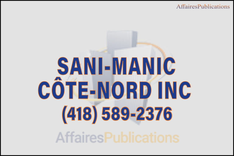 SANI-MANIC CÔTE-NORD INC