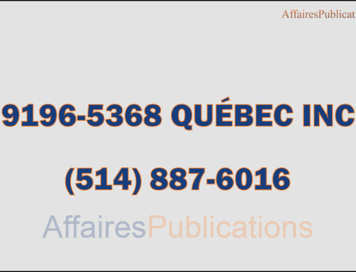 9196-5368 QUÉBEC INC