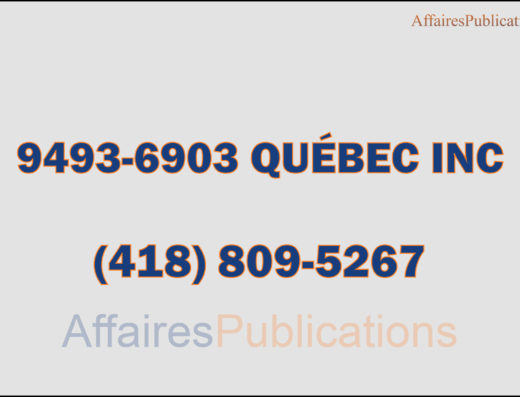 9493-6903 QUÉBEC INC