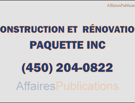 CONSTRUCTION ET RÉNOVATION PAQUETTE INC