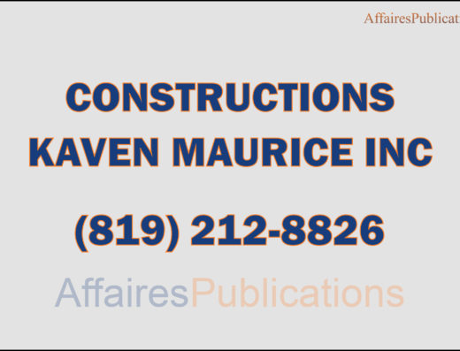 CONSTRUCTIONS KAVEN<br/>MAURICE INC