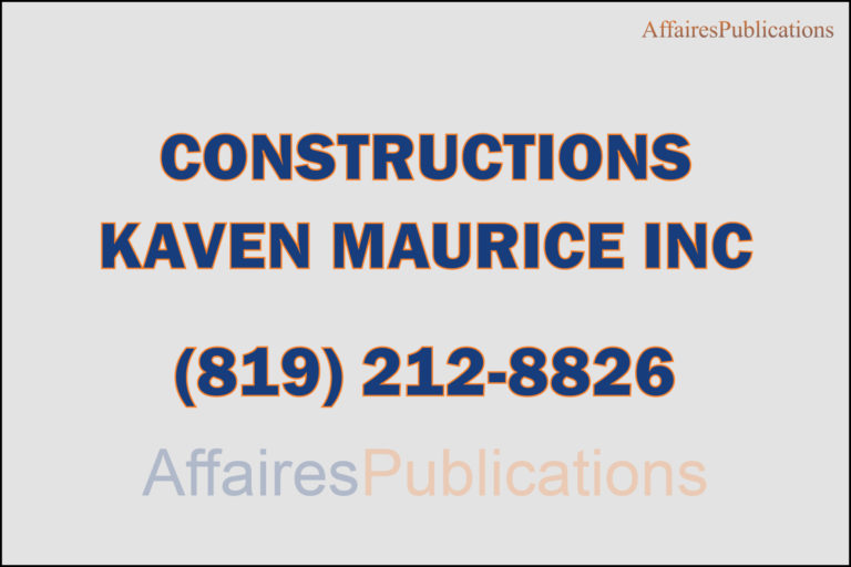 CONSTRUCTIONS KAVEN<br/>MAURICE INC